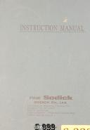 Sodick-Sodick KICS-4, CNC Milling Machine, Operations & Parts Manual Year (1993)-KICS-4-TDS-4-01